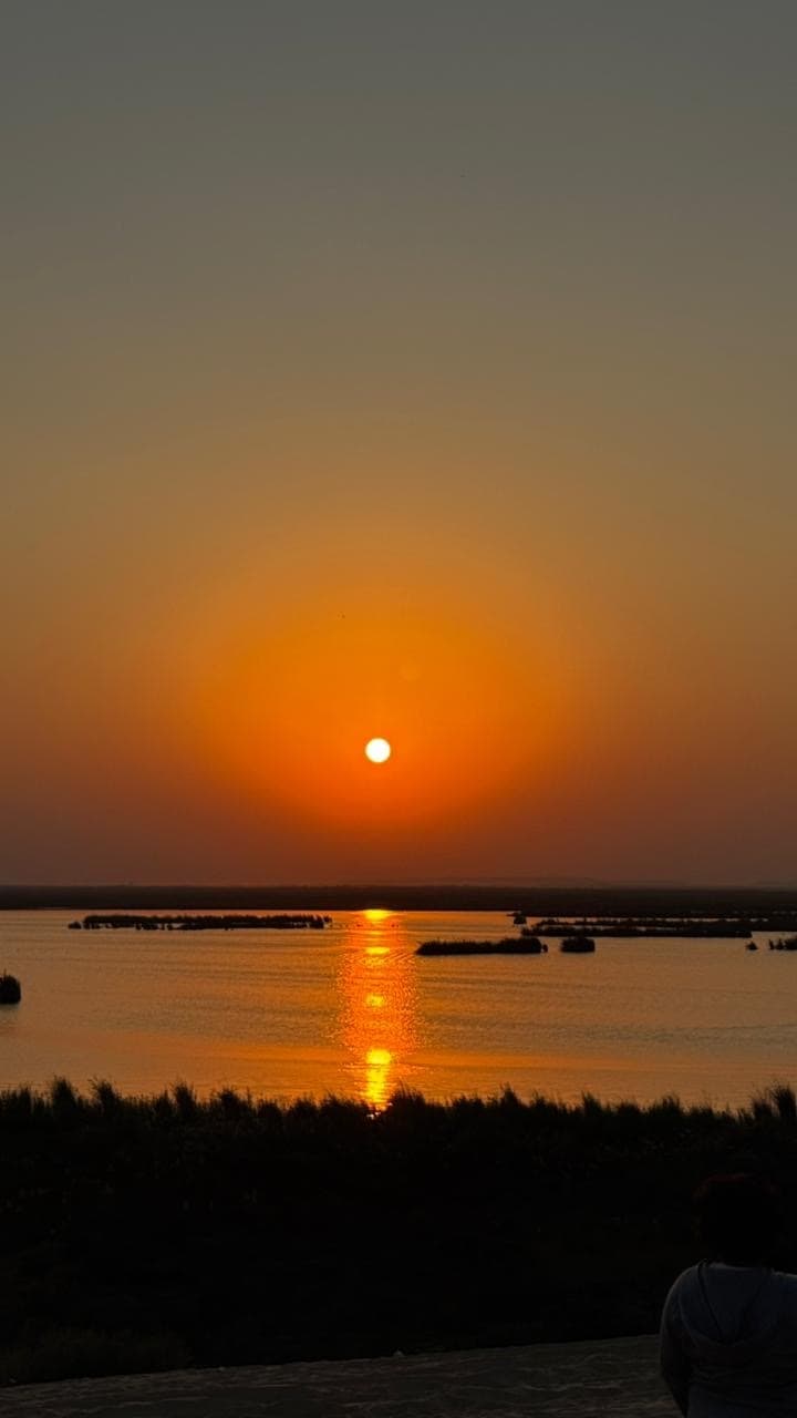 Aventura de safari en medio del lago Al-Asfar en Al-Ahsa.